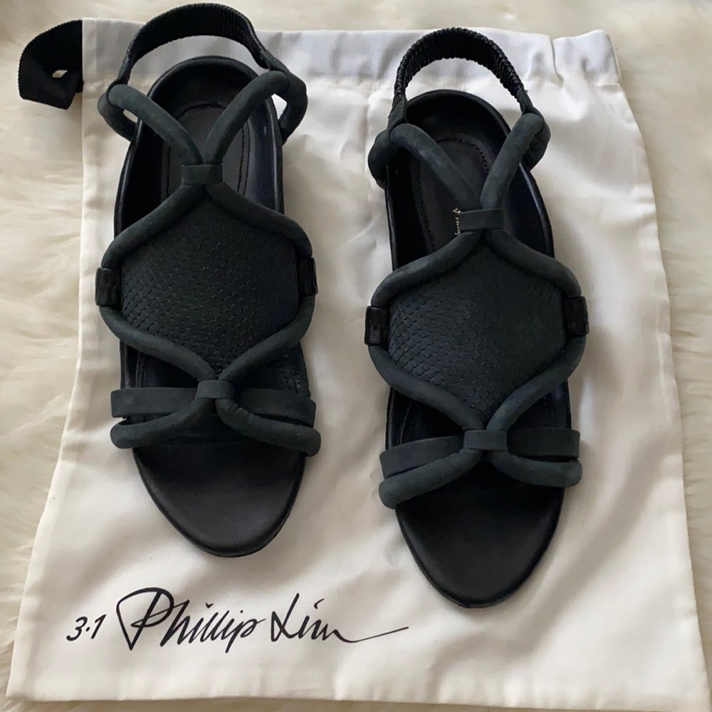3.1 Phillip Lim Suede Flat Sandals